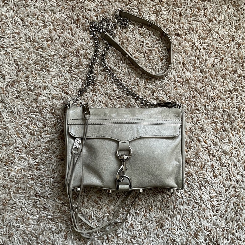 Rebecca Minkoff || grey leather Mini Mac bag